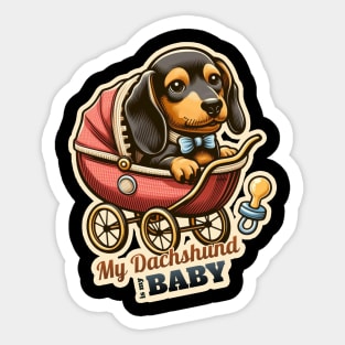 Baby dachshund Sticker